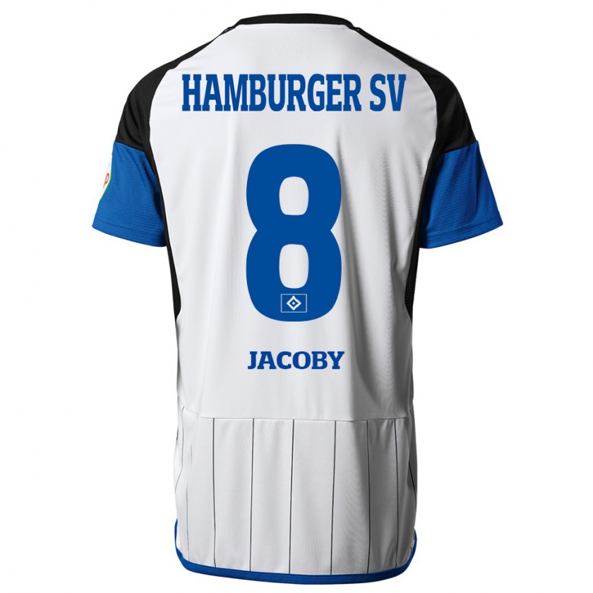 Kandiny Heren Leandro Jacoby #8 Wit Thuisshirt Thuistenue 2023/24 T-Shirt België