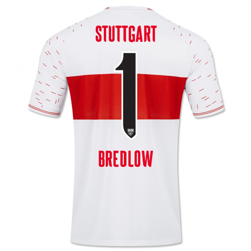 Kandiny Uomo Maglia Fabian Bredlow #1 Bianco Kit Gara Home 2023/24 Maglietta