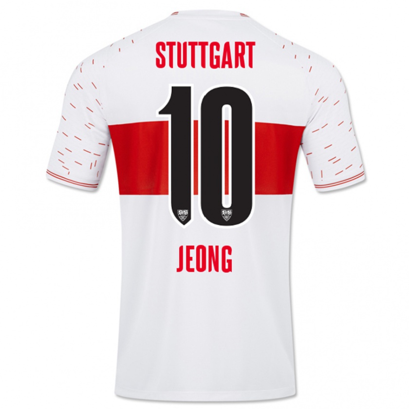 Kandiny Uomo Maglia Woo-Yeong Jeong #10 Bianco Kit Gara Home 2023/24 Maglietta