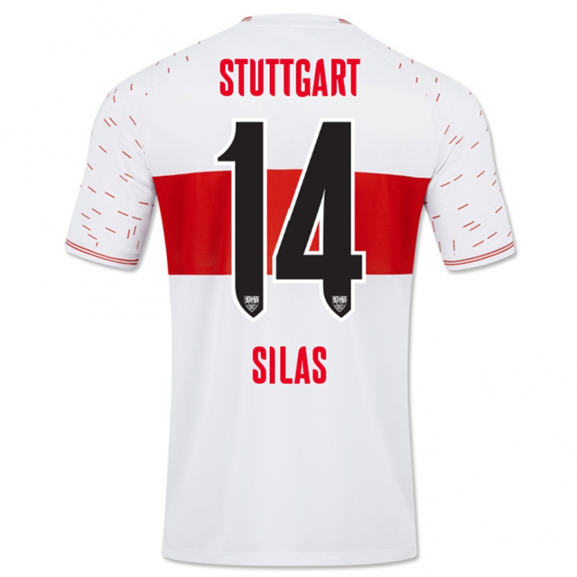 Kandiny Uomo Maglia Silas #14 Bianco Kit Gara Home 2023/24 Maglietta