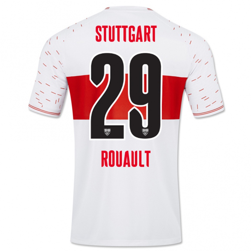 Kandiny Herren Anthony Rouault #29 Weiß Heimtrikot Trikot 2023/24 T-Shirt Österreich