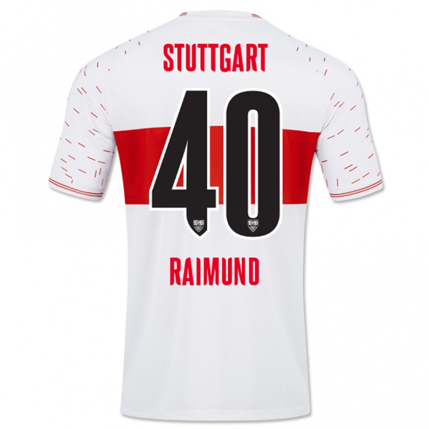 Kandiny Uomo Maglia Luca Raimund #40 Bianco Kit Gara Home 2023/24 Maglietta