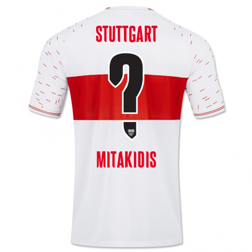 Kandiny Heren Dimitrios Mitakidis #0 Wit Thuisshirt Thuistenue 2023/24 T-Shirt België