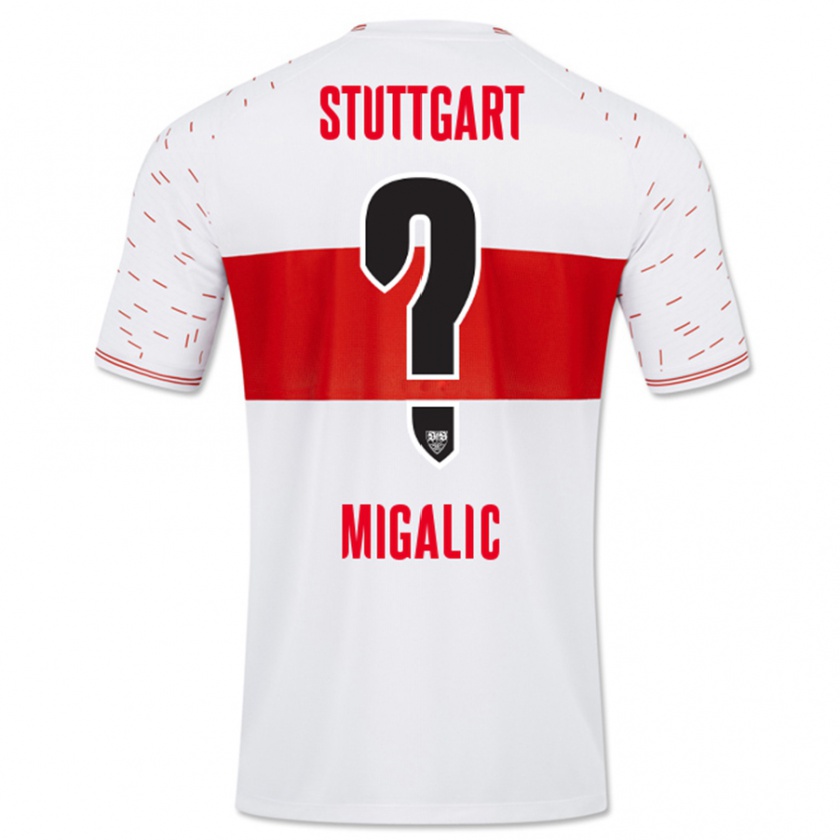 Kandiny Uomo Maglia Dorian Migalic #0 Bianco Kit Gara Home 2023/24 Maglietta