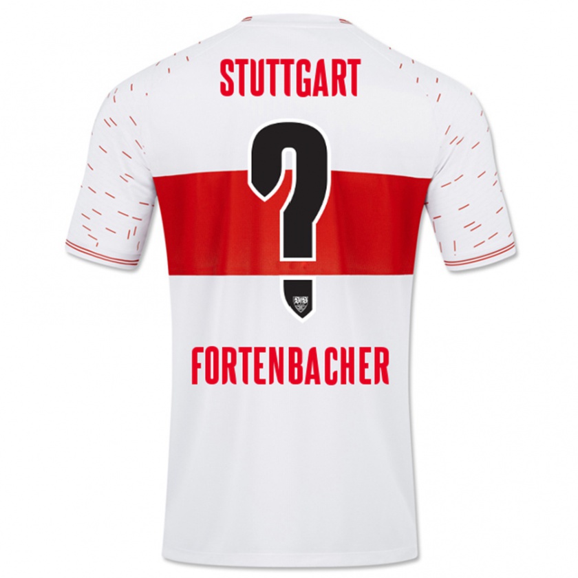 Kandiny Uomo Maglia Jannik Fortenbacher #0 Bianco Kit Gara Home 2023/24 Maglietta