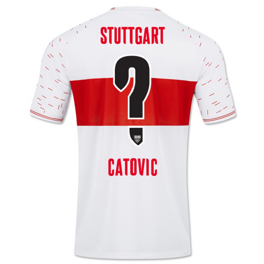 Kandiny Uomo Maglia Mirza Catovic #0 Bianco Kit Gara Home 2023/24 Maglietta