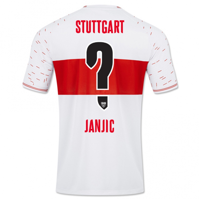 Kandiny Uomo Maglia Antonijo Janjic #0 Bianco Kit Gara Home 2023/24 Maglietta