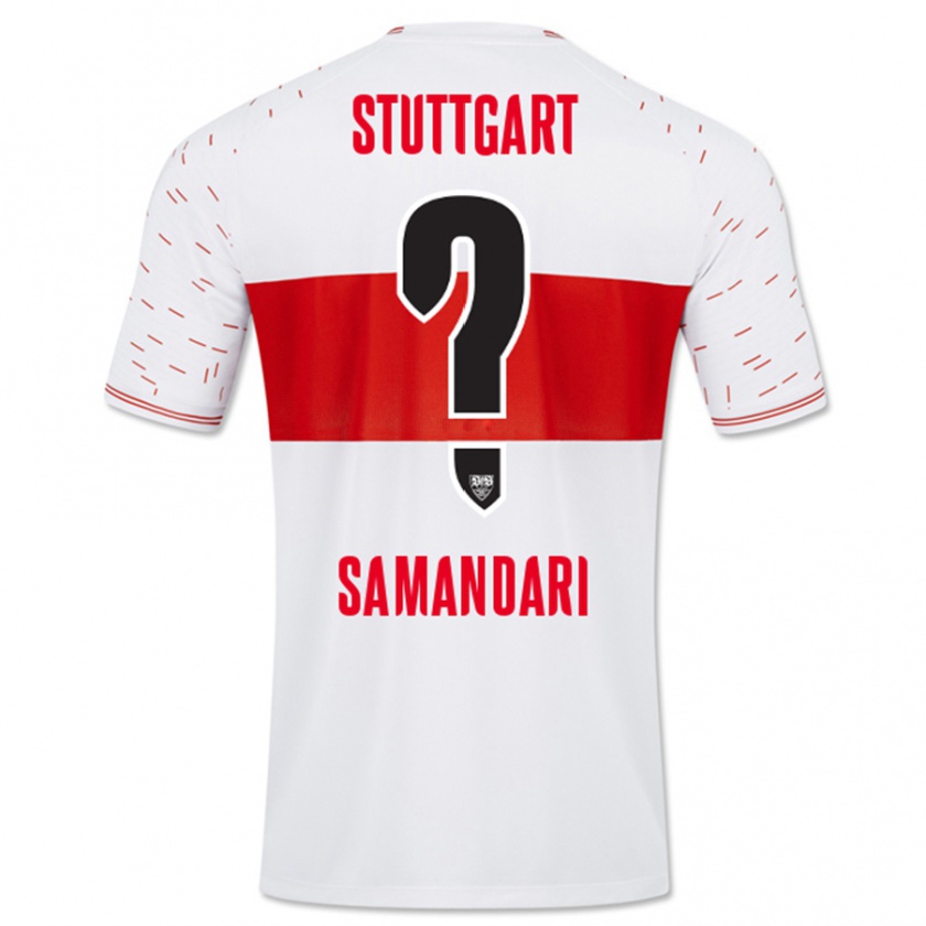 Kandiny Uomo Maglia Sohrab Samandari #0 Bianco Kit Gara Home 2023/24 Maglietta