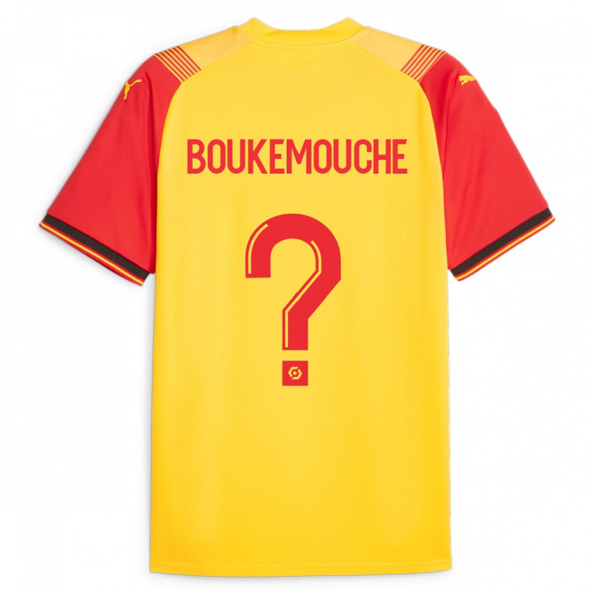 Kandiny Heren Amine Boukemouche #0 Geel Thuisshirt Thuistenue 2023/24 T-Shirt België