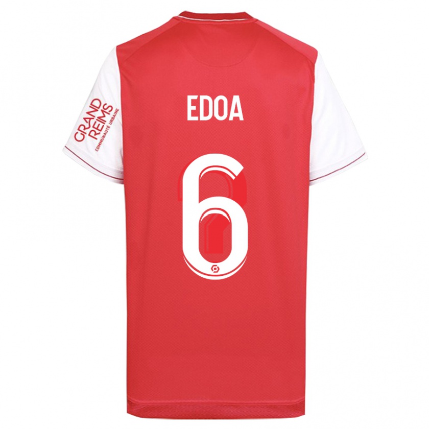 Kandiny Heren Valentin Atangana Edoa #6 Rood Thuisshirt Thuistenue 2023/24 T-Shirt België