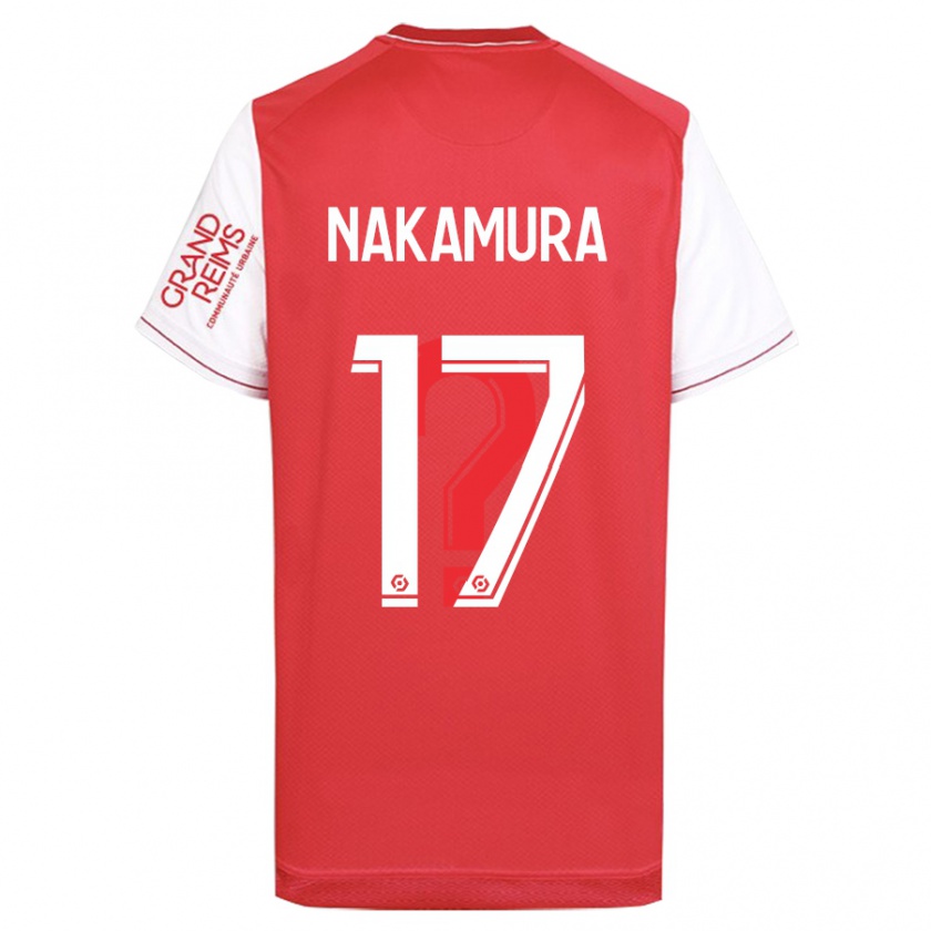 Kandiny Hombre Camiseta Keito Nakamura #17 Rojo 1ª Equipación 2023/24 La Camisa