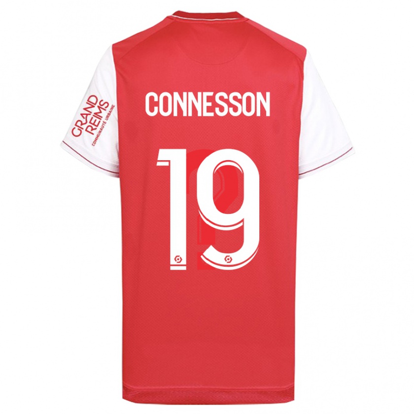 Kandiny Uomo Maglia Adele Connesson #19 Rosso Kit Gara Home 2023/24 Maglietta