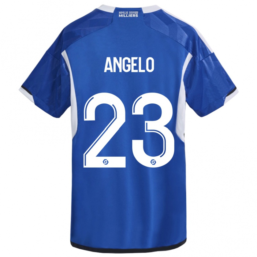 Kandiny Heren Ângelo #23 Blauw Thuisshirt Thuistenue 2023/24 T-Shirt België