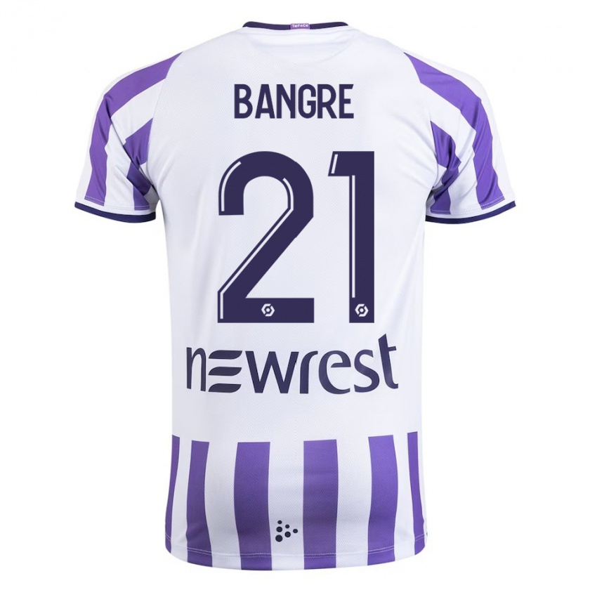 Kandiny Hombre Camiseta Mamady Bangré #21 Blanco 1ª Equipación 2023/24 La Camisa