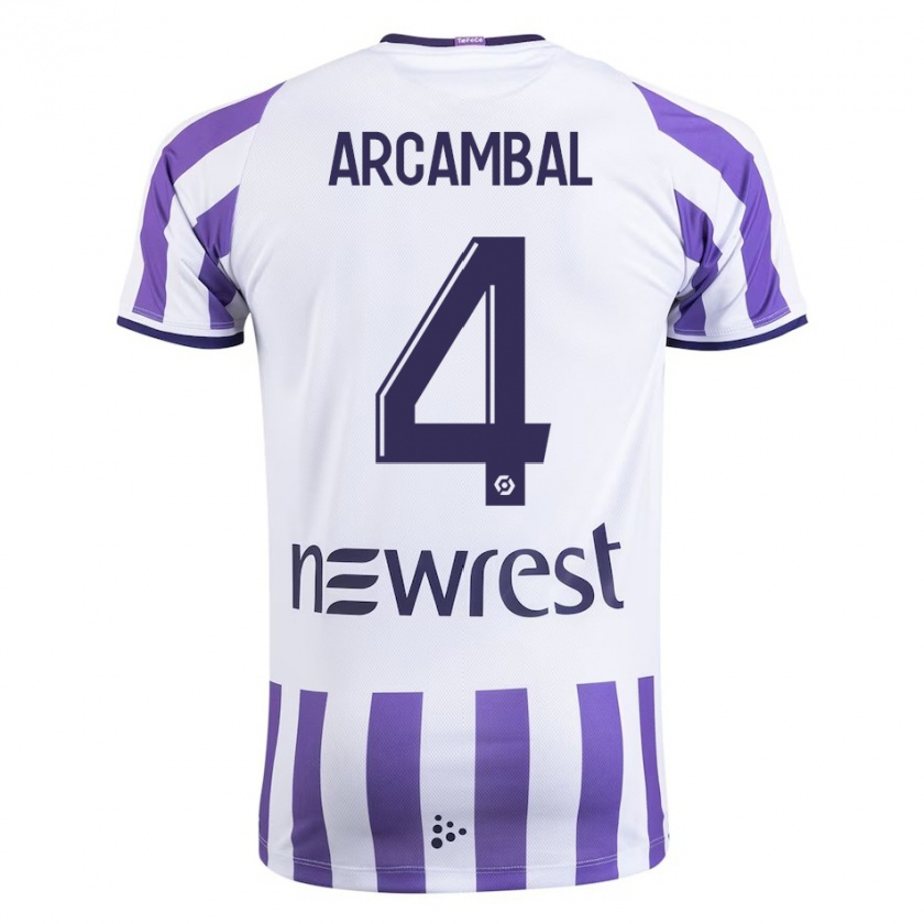 Kandiny Hombre Camiseta Anais Arcambal #4 Blanco 1ª Equipación 2023/24 La Camisa México