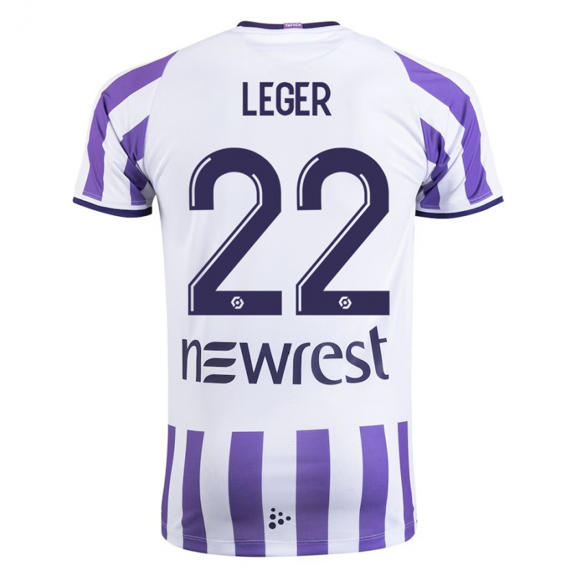 Kandiny Uomo Maglia Christelle Léger #22 Bianco Kit Gara Home 2023/24 Maglietta