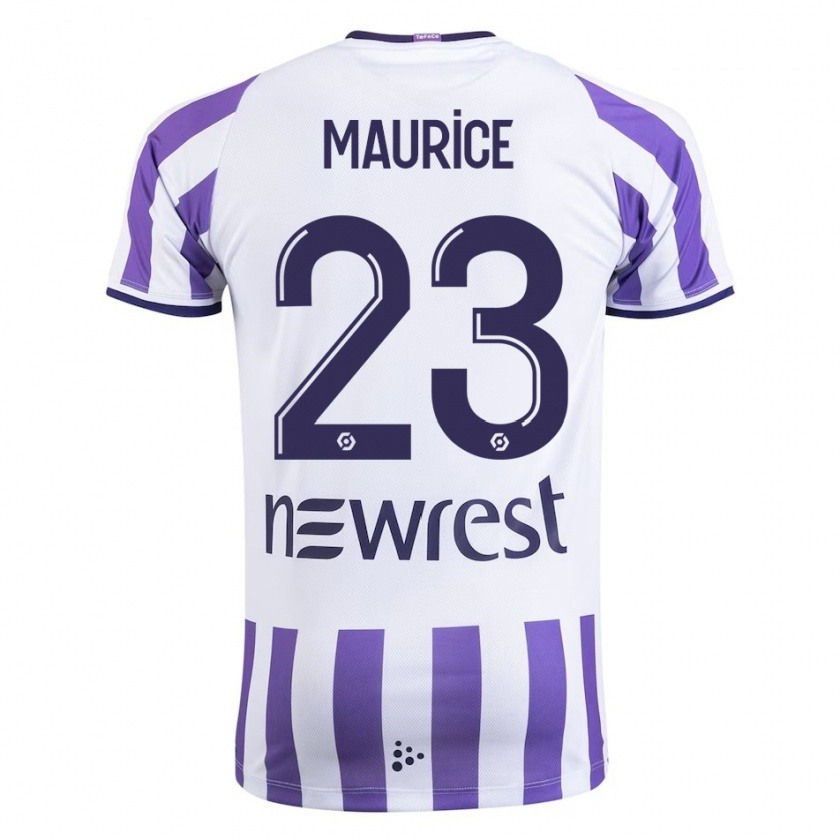 Kandiny Uomo Maglia Sandra Maurice #23 Bianco Kit Gara Home 2023/24 Maglietta