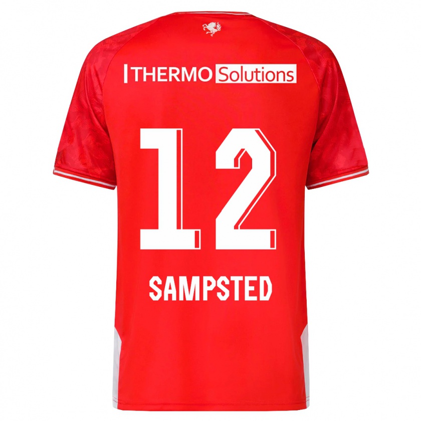 Kandiny Heren Alfons Sampsted #12 Rood Thuisshirt Thuistenue 2023/24 T-Shirt België