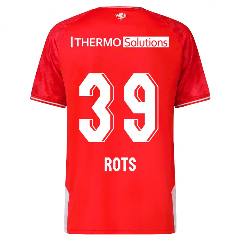 Kandiny Hombre Camiseta Mats Rots #39 Rojo 1ª Equipación 2023/24 La Camisa