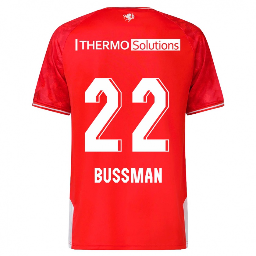 Kandiny Hombre Camiseta Fiene Bussman #22 Rojo 1ª Equipación 2023/24 La Camisa