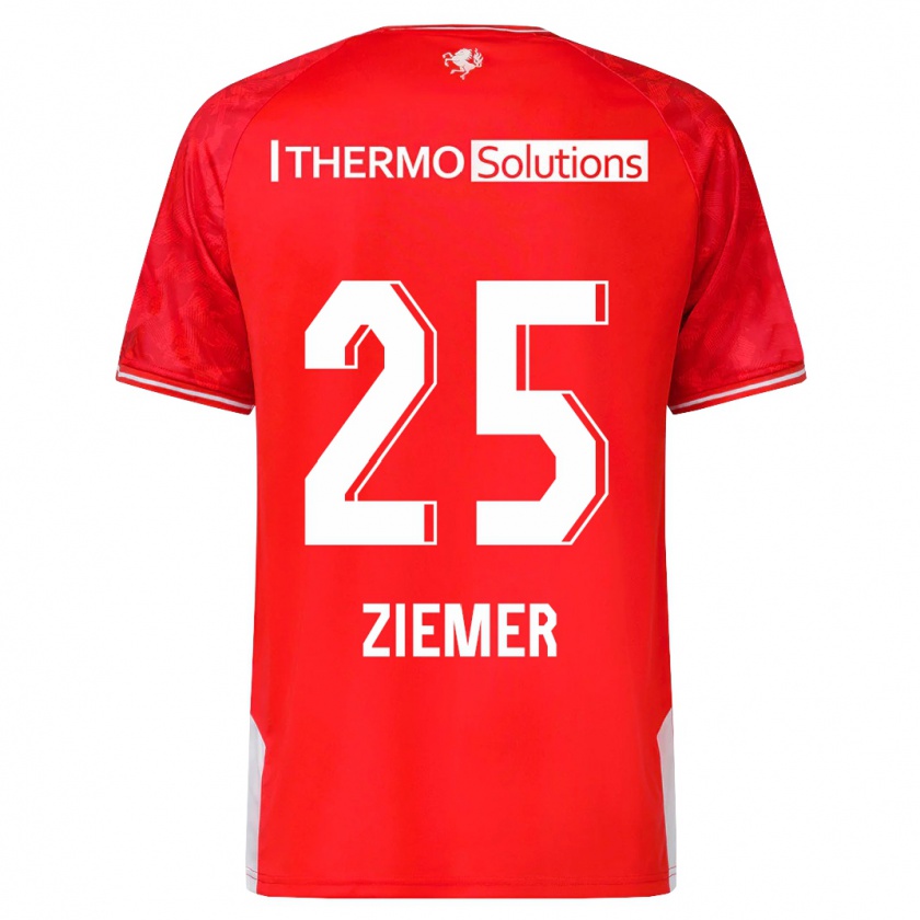 Kandiny Heren Taylor Ziemer #25 Rood Thuisshirt Thuistenue 2023/24 T-Shirt België