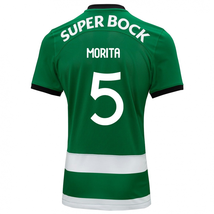 Kandiny Hombre Camiseta Hidemasa Morita #5 Verde 1ª Equipación 2023/24 La Camisa