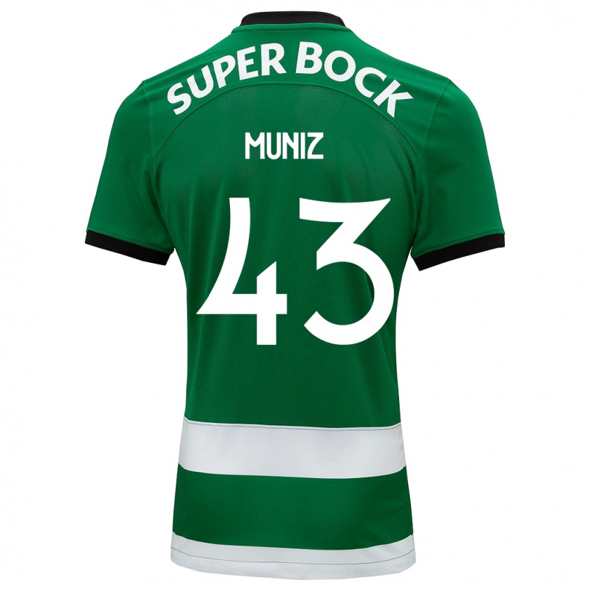 Kandiny Uomo Maglia João Muniz #43 Verde Kit Gara Home 2023/24 Maglietta