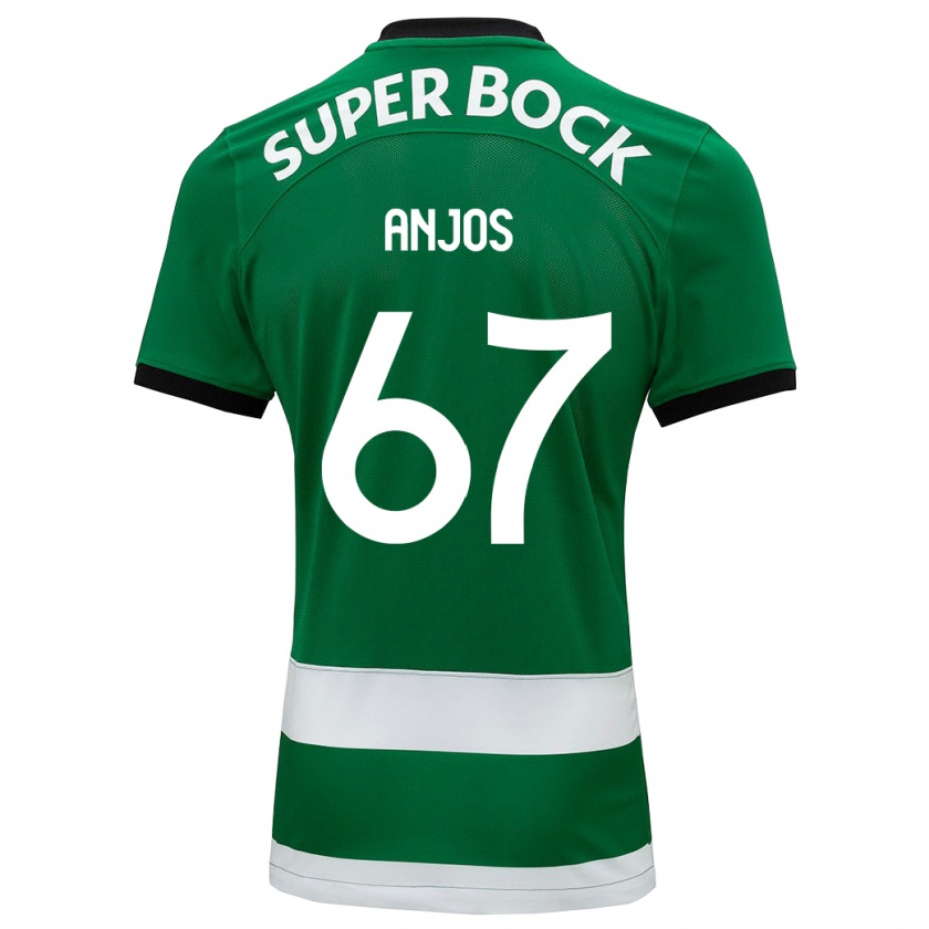 Kandiny Hombre Camiseta Lucas Anjos #67 Verde 1ª Equipación 2023/24 La Camisa