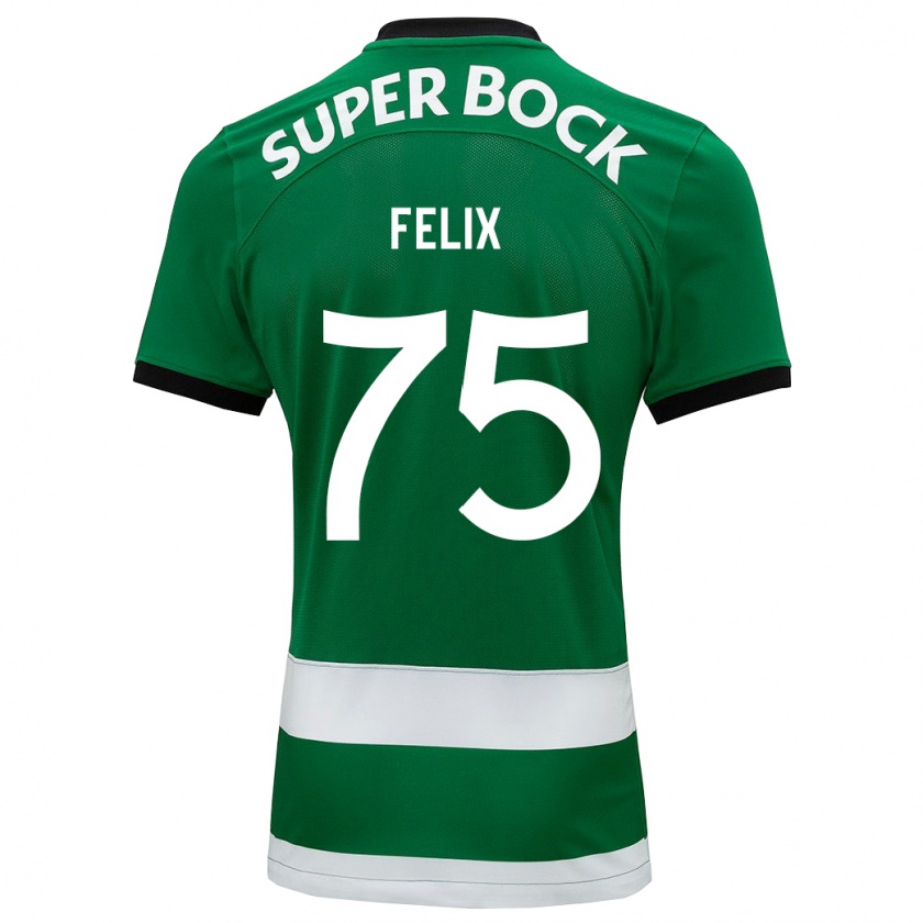 Kandiny Hombre Camiseta Vando Félix #75 Verde 1ª Equipación 2023/24 La Camisa