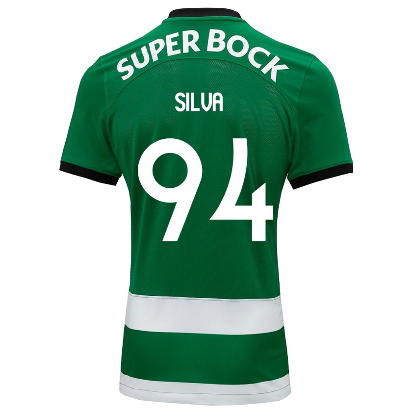 Kandiny Hombre Camiseta Pedro Silva #94 Verde 1ª Equipación 2023/24 La Camisa