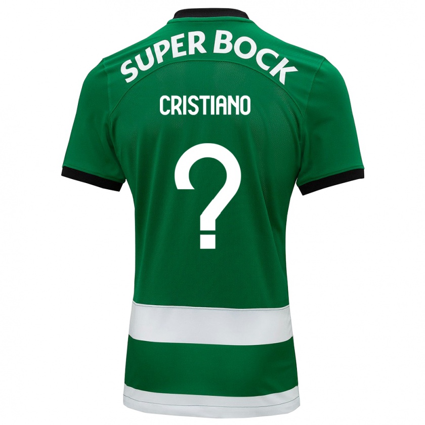 Kandiny Uomo Maglia José Cristiano #0 Verde Kit Gara Home 2023/24 Maglietta