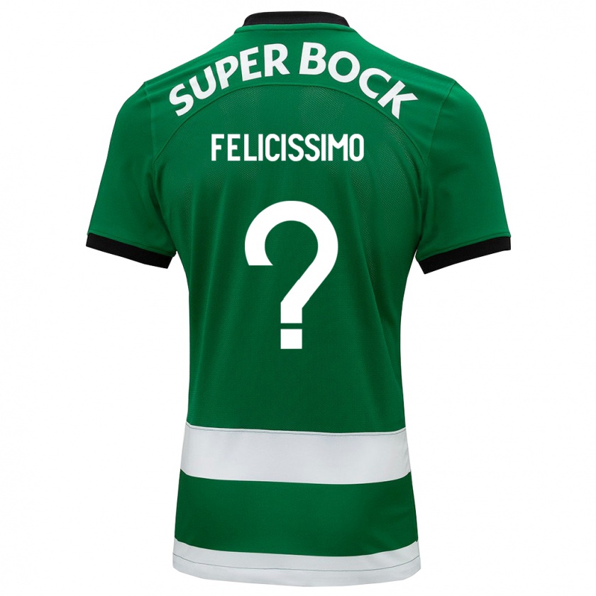 Kandiny Uomo Maglia Eduardo Felicíssimo #0 Verde Kit Gara Home 2023/24 Maglietta