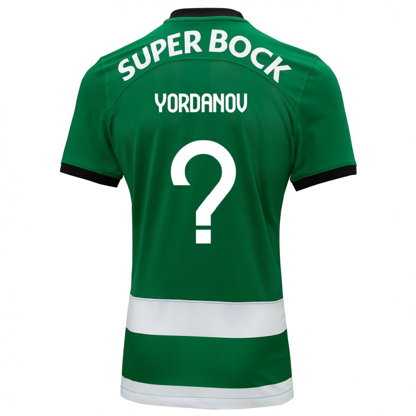 Kandiny Uomo Maglia Ricardo Yordanov #0 Verde Kit Gara Home 2023/24 Maglietta