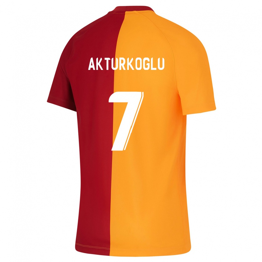 Kandiny Uomo Maglia Kerem Aktürkoğlu #7 Arancia Kit Gara Home 2023/24 Maglietta