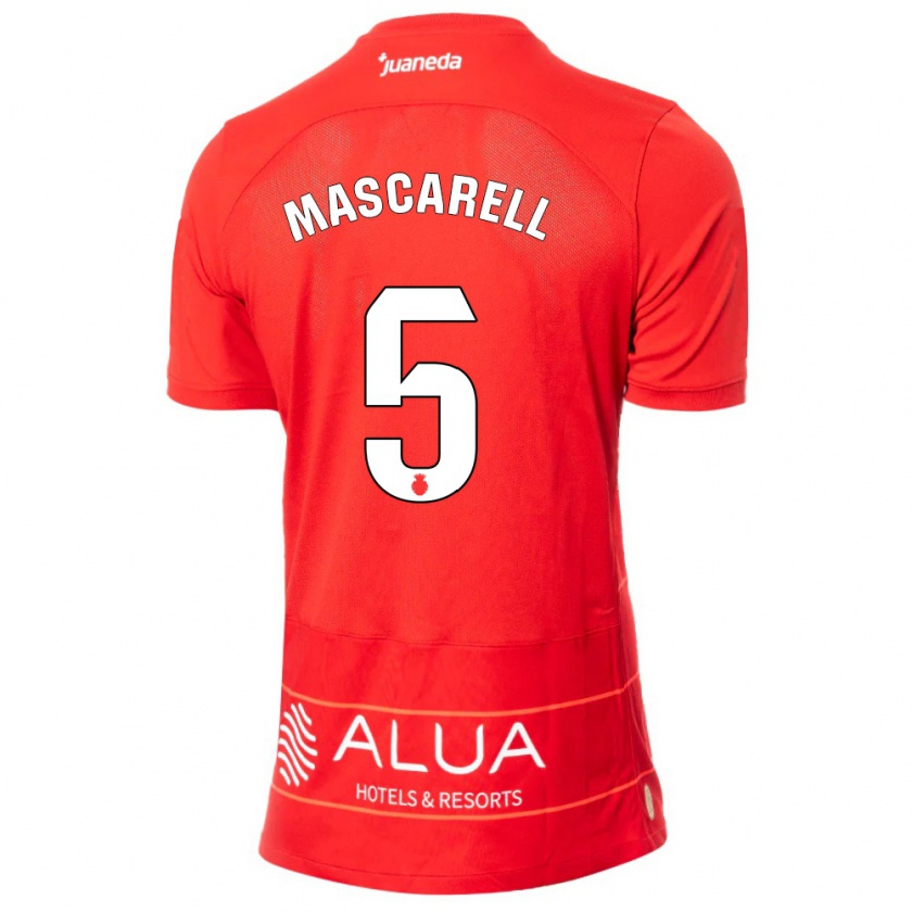 Kandiny Heren Omar Mascarell #5 Rood Thuisshirt Thuistenue 2023/24 T-Shirt België