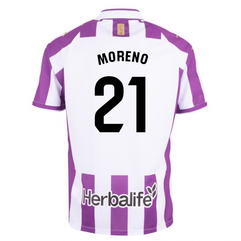 Kandiny Uomo Maglia Xavi Moreno #21 Porpora Kit Gara Home 2023/24 Maglietta