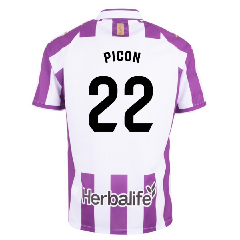 Kandiny Męski Pablo Picón #22 Purpurowy Domowa Koszulka 2023/24 Koszulki Klubowe