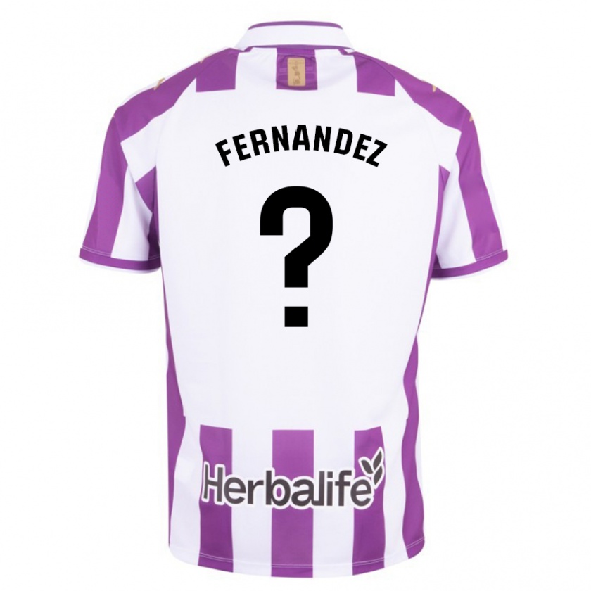 Kandiny Uomo Maglia Víctor Fernández #0 Porpora Kit Gara Home 2023/24 Maglietta