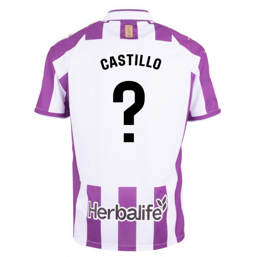 Kandiny Uomo Maglia Gonzalo Castillo #0 Porpora Kit Gara Home 2023/24 Maglietta