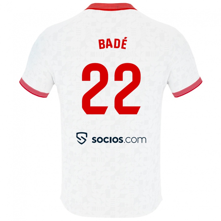 Kandiny Heren Loïc Badé #22 Wit Thuisshirt Thuistenue 2023/24 T-Shirt België