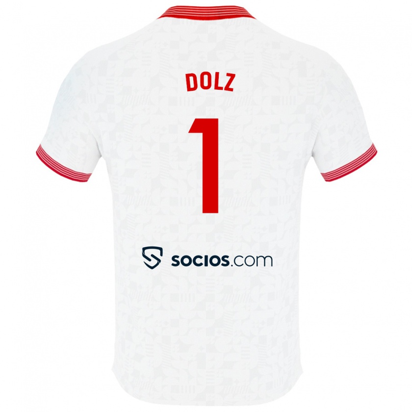 Kandiny Hombre Camiseta Marc Dolz #1 Blanco 1ª Equipación 2023/24 La Camisa México