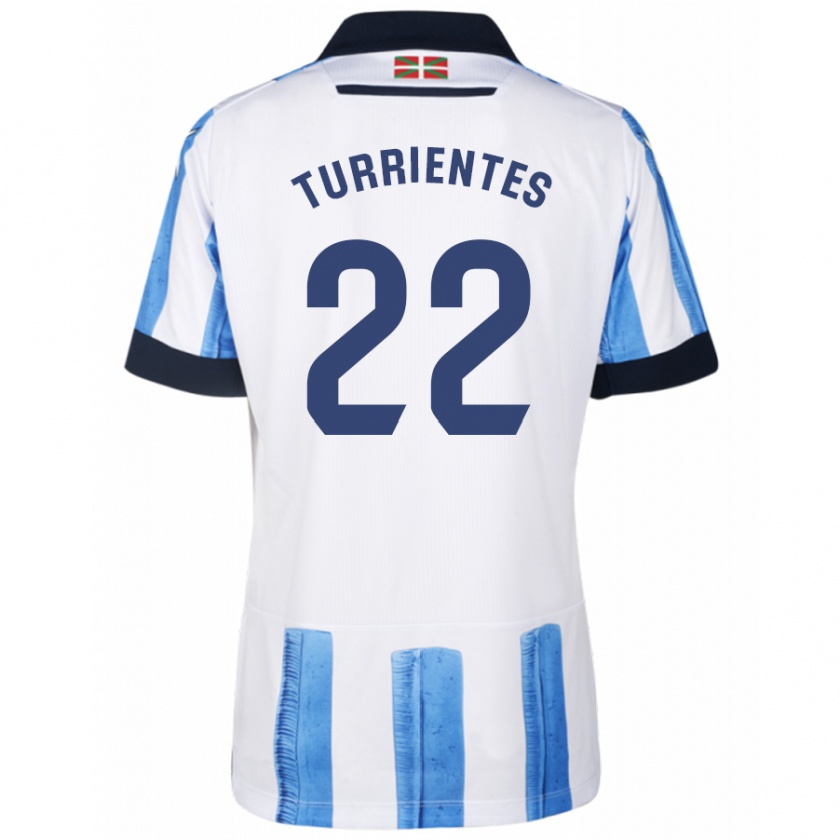 Kandiny Heren Beñat Turrientes #22 Blauw Wit Thuisshirt Thuistenue 2023/24 T-Shirt België