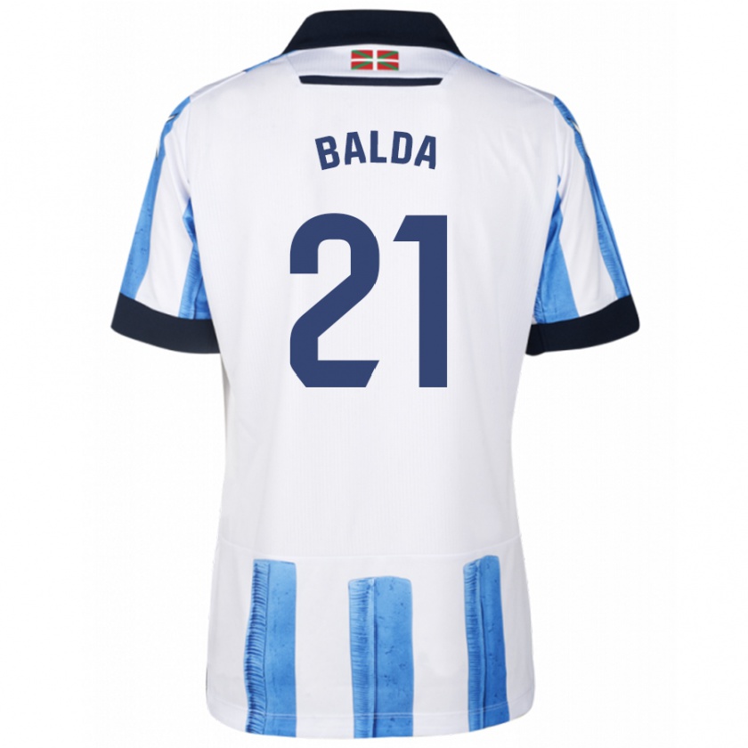 Kandiny Heren Jon Balda #21 Blauw Wit Thuisshirt Thuistenue 2023/24 T-Shirt België