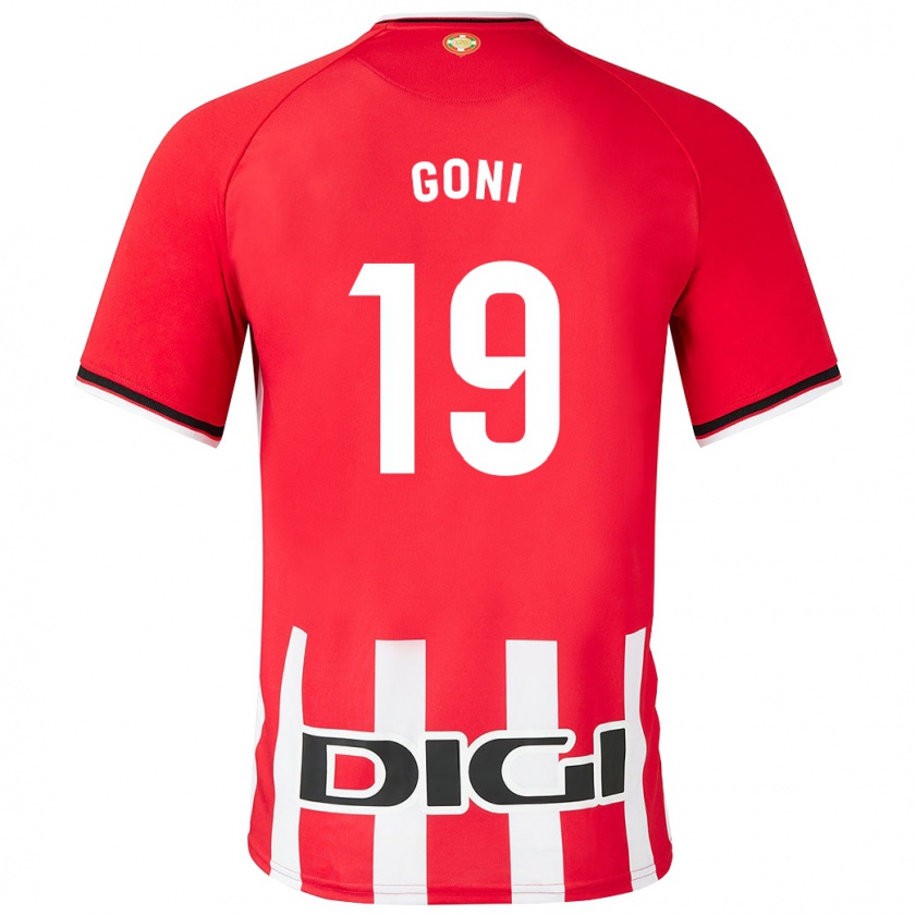 Kandiny Hombre Camiseta Marcos Goñi #19 Rojo 1ª Equipación 2023/24 La Camisa México