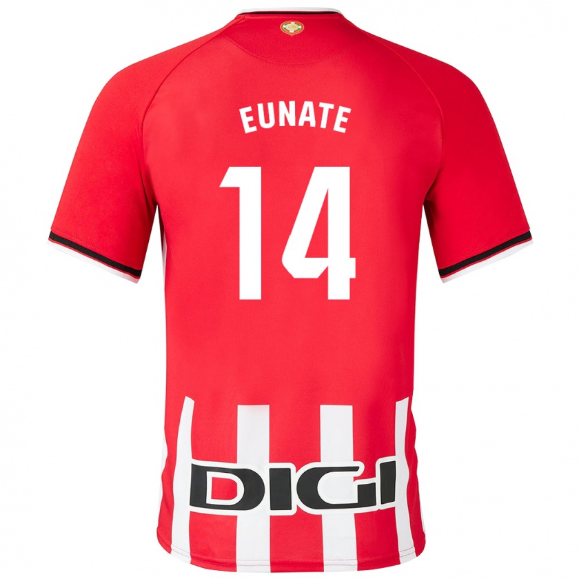 Kandiny Hombre Camiseta Eunate Arraiza Otazu #14 Rojo 1ª Equipación 2023/24 La Camisa México