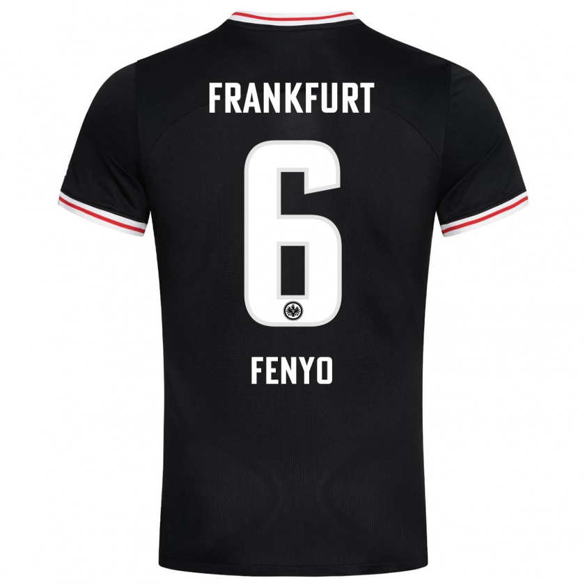 Kandiny Uomo Maglia Noah Fenyö #6 Nero Kit Gara Away 2023/24 Maglietta