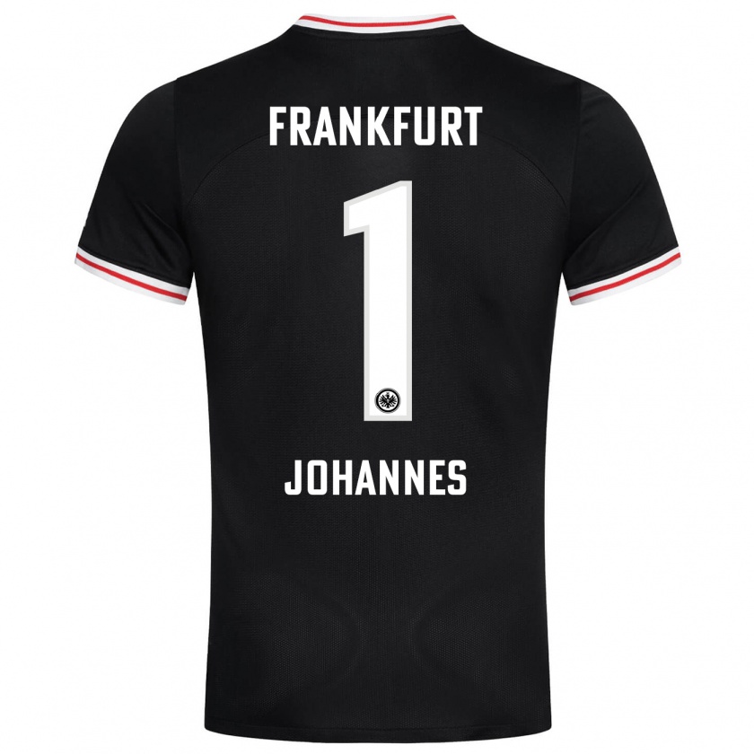 Kandiny Uomo Maglia Stina Johannes #1 Nero Kit Gara Away 2023/24 Maglietta