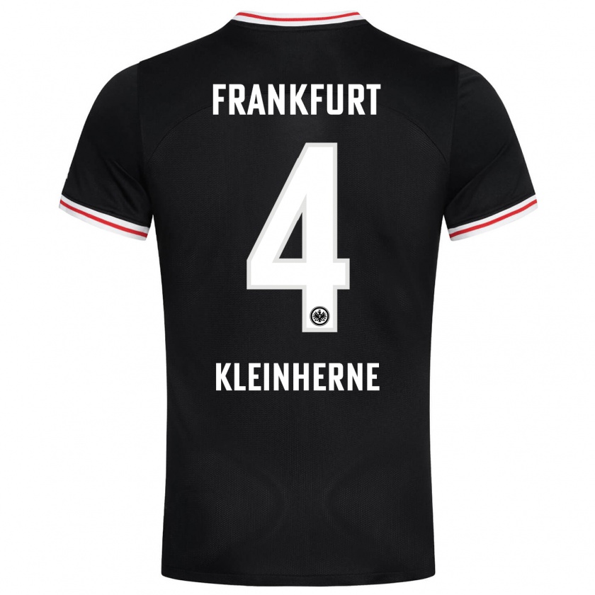 Kandiny Uomo Maglia Sophia Kleinherne #4 Nero Kit Gara Away 2023/24 Maglietta