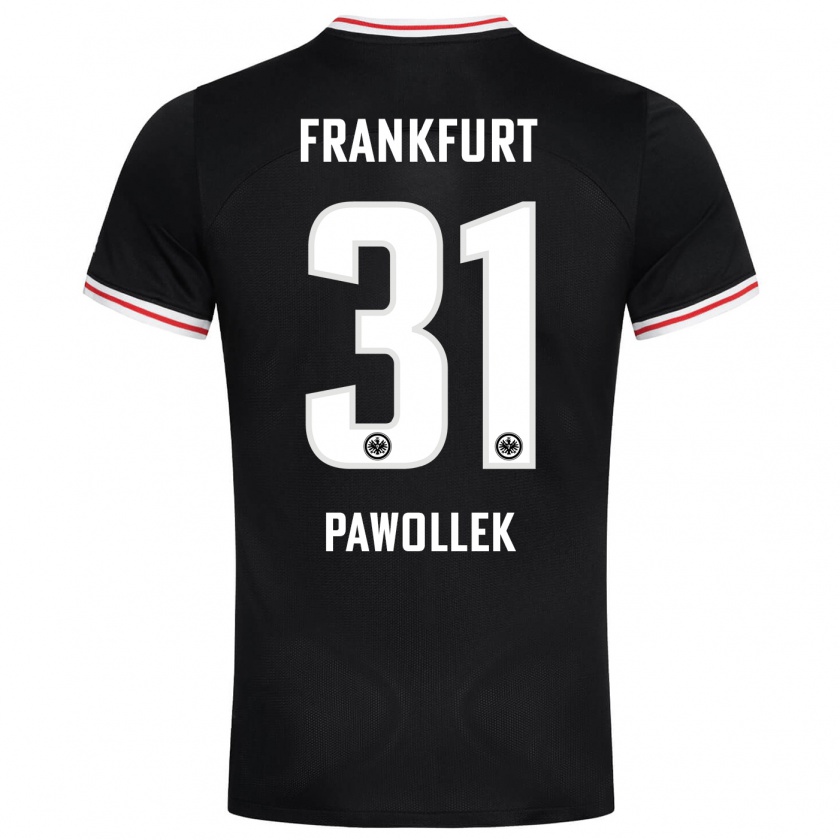 Kandiny Herren Tanja Pawollek #31 Schwarz Auswärtstrikot Trikot 2023/24 T-Shirt Österreich