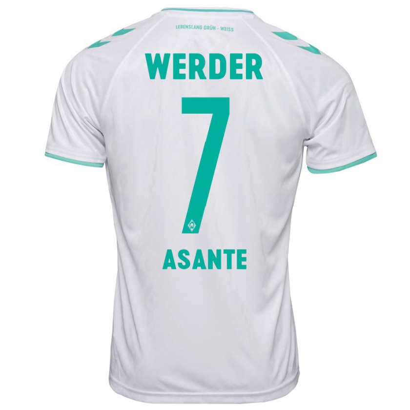 Kandiny Herren Davis Asante #7 Weiß Auswärtstrikot Trikot 2023/24 T-Shirt Österreich